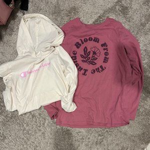 Lot/Bundle of girls long sleeve tees size 14